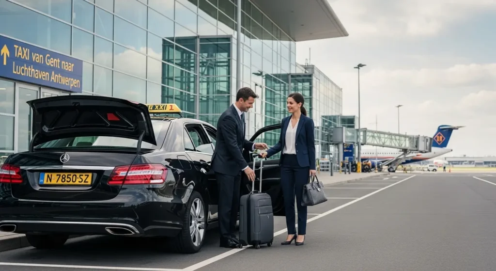 Taxi van Gent naar Luchthaven Antwerpen