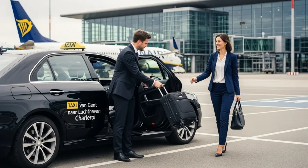 Taxi van Gent naar Luchthaven Charleroi